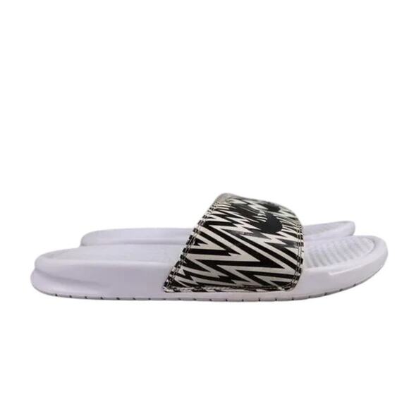 Nike Shoes Womens 10 Sandals Slides Benassi Sport Recovery Comfort Casual Print - Picture 2 of 11